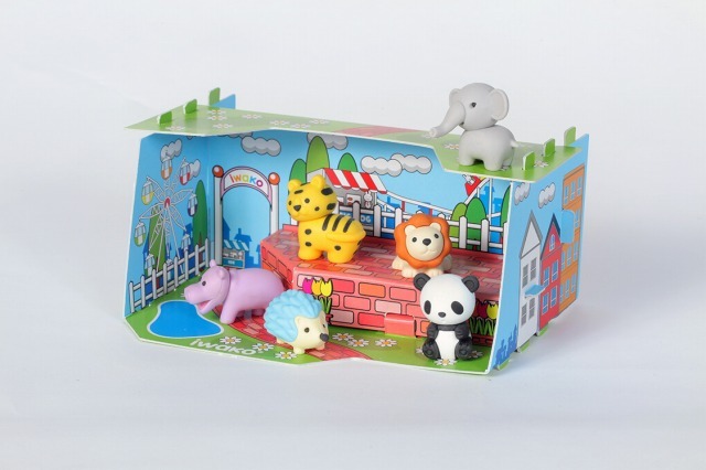 Zoo Craft House Erasers (6 pcs/box)