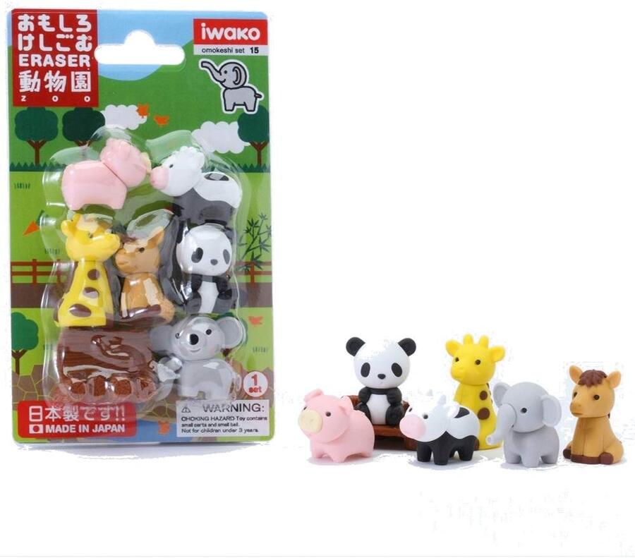 Zoo Erasers (10 blisters/box)