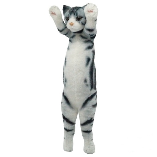 [4571526871499] Normal Standing Cat Plushie - American Silver Shorthair