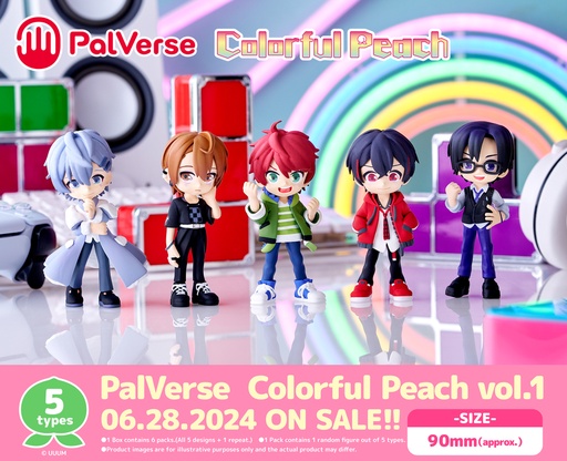 [4571598673649] [PalVerse] Colorful Peach vol.1  Blind Box - 6pcs
