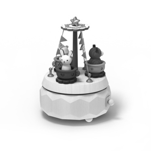 [1060583] Rotating Coffee Cup [DEMO] - Exclusive Multi Rotate Music Box