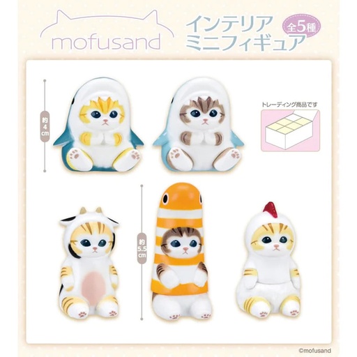 [4513750102239] Mofusand Interior Mini Figure Vol,1 Blind Box - 5 pcs