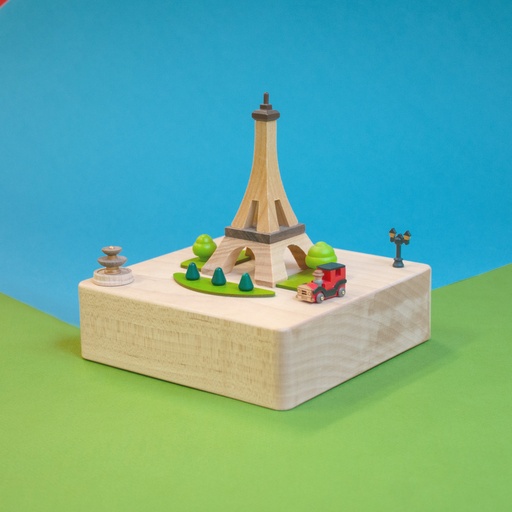 [4711717201302] Eiffel Tower - City Wooden Music Box