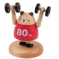 [4711717245467] Weightlifting Red Bear - Bobblehead