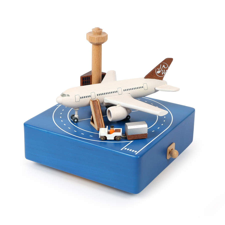 Airport Apron - Music Round & Round Music Box