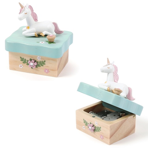 [4711717300388] Sitting Unicorn - Mini Music Box
