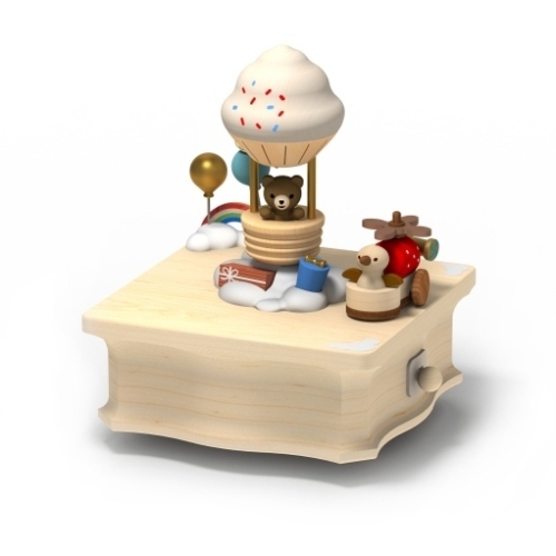 [4711717338794] Hot Air Balloon Party - Exclusive Music Round & Round Music Box