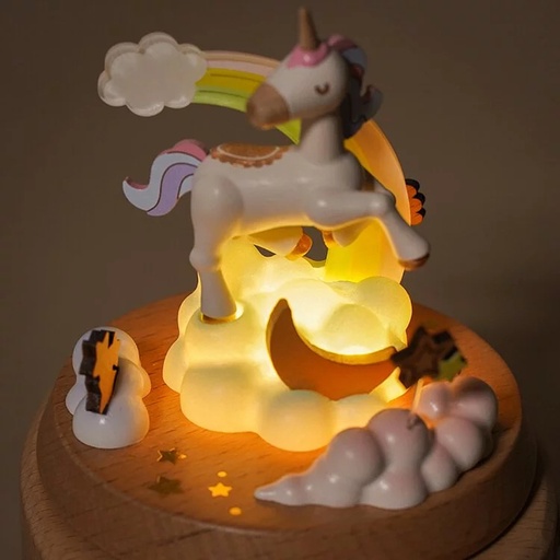 [4711717349295] Unicorn - Glow Rotate Music Box