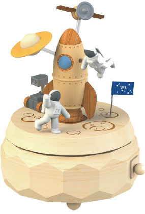 [4711717353032] Spacewalk - Exclusive Double Rotate Music Box