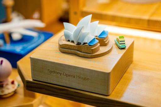 [4711717360610] Sydney Opera House - City Wooden Music Box (Canon in D)