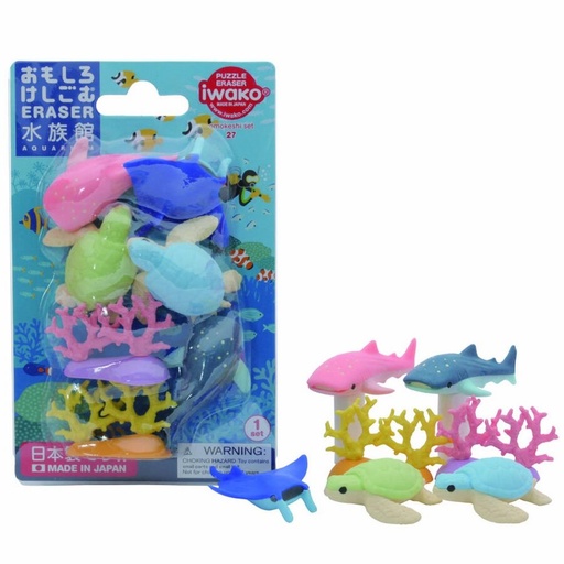 [4991685130075-LOOSE] Aquarium Erasers (1 blister pack)