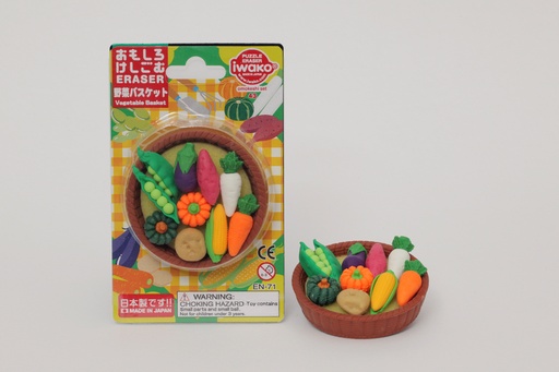 [4991685160072] Vegetable Basket Erasers (10 blisters/box)