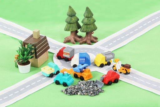 [4991685170132] Construction Vehicle Erasers (60 pcs/box)