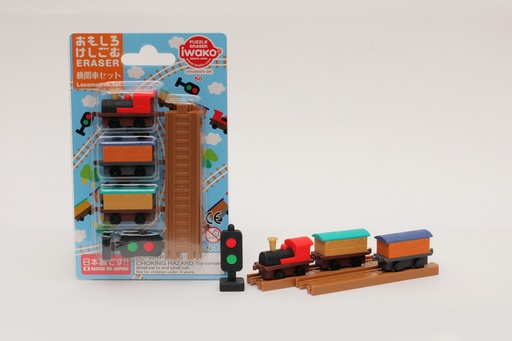 [4991685180025] Locomotive Set Erasers (10 blisters/box)