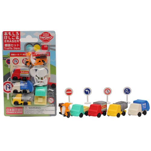 [4991685180032] Traffic Signs Erasers (10 blisters/box)