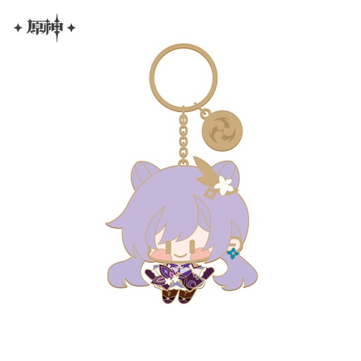 [6974096530403] Chibi Character Series Metal Keychain - Keqing