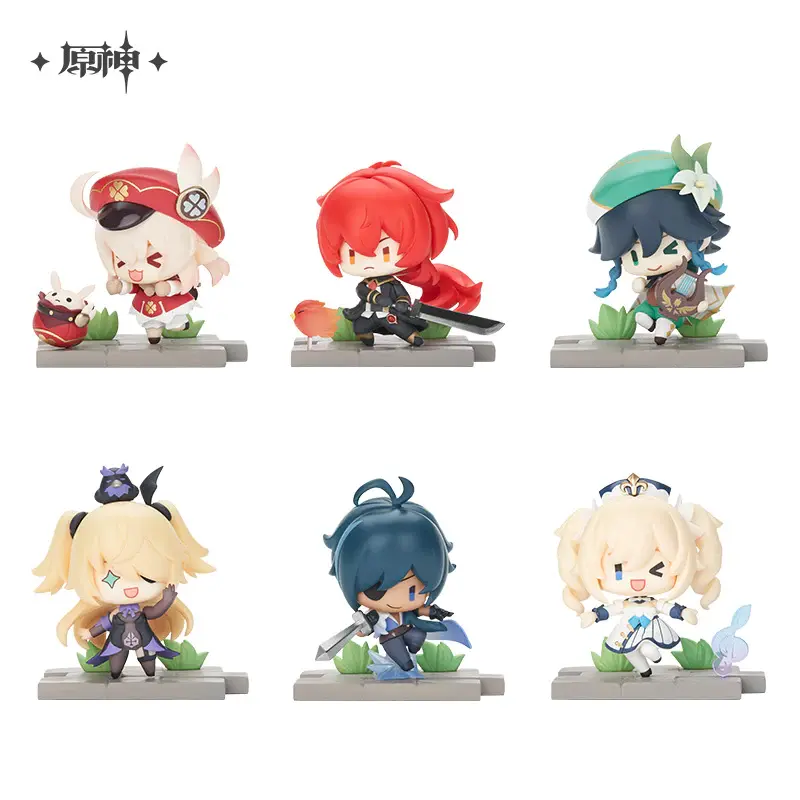 [6974696610376] Mondstadt Character “Battlefield Hero” Blind Box - 6pcs