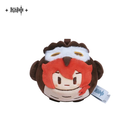 [6974696611670] Teyvat Zoo Dango Plushie Keychain - Diluc