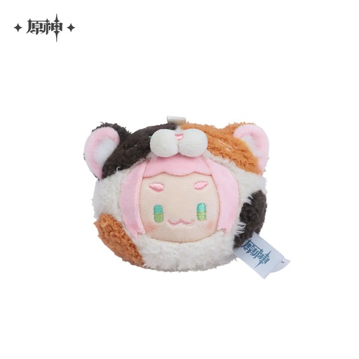 [6974696611687] Teyvat Zoo Dango Plushie Keychain - Diona