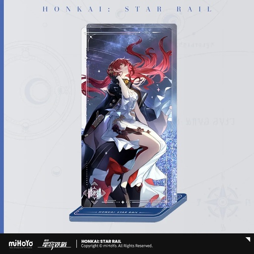 [6975628249916] Light Cones Series Acrylic Quicksand Stand - Himeko, Night on the Milky Way