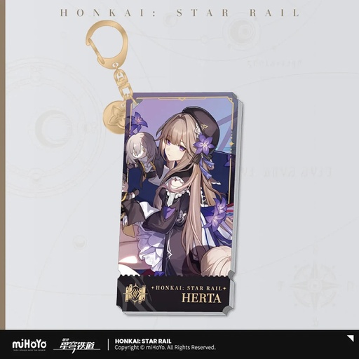 [6976068142409] Character Illustration Series Keychain The Erudition - Herta