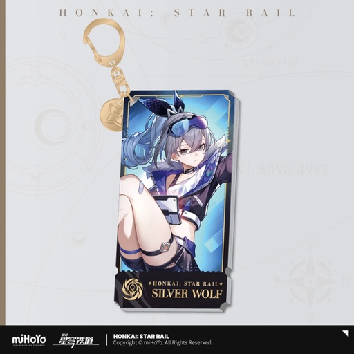 [6976068142720] Character Illustration Series Keychain The Nihility - Silver Wolf