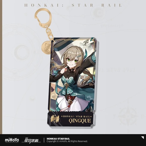 [6976068142799] Character Illustration Series Keychain The Erudition - Qingque