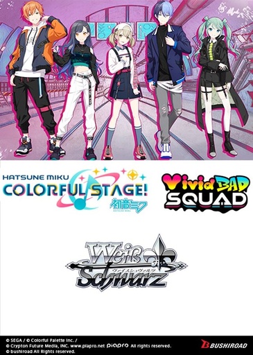 [8885021120782] [Weiss Schwarz]  HATSUNE MIKU: COLORFUL STAGE! Vivid BAD SQUAD - Trial ﻿Deck + Display Box