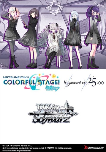 [8885021120829] [Weiss Schwarz]  HATSUNE MIKU: COLORFUL STAGE! Nightcord at 25:00 - Trial ﻿Deck + Display Box