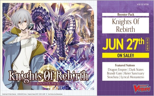 [8885021121185] [Vanguard] DZ-BT08 Knights 0f Rebirth - Booster