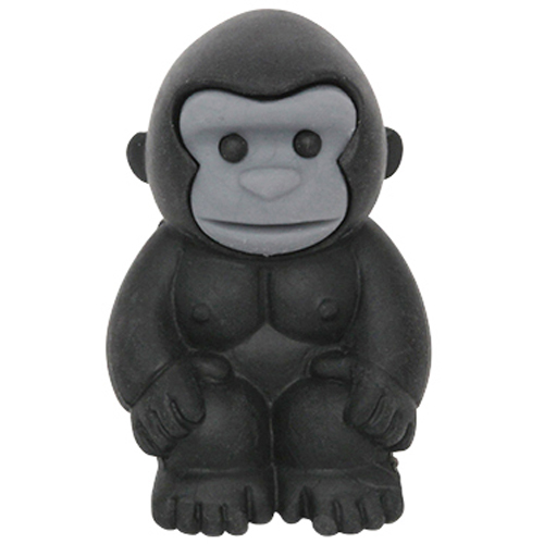 [ERBDOU190] Gorilla Erasers - Black (50 pcs/bag)